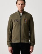 Aeronautica Militare hanorac cu fermoar pentru bărbați din bumbac