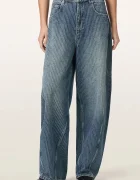 AllSaints blugi barrel pentru femei CARTER STRIPE JEAN