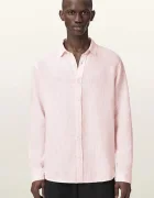 AllSaints cămașă pentru bărbați din in LOOM