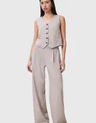 AllSaints pantaloni de costum pentru femei cu vâscoză ALEIDA