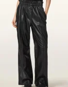 AllSaints pantaloni pentru femei din piele FRAN