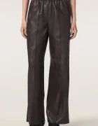 AllSaints pantaloni pentru femei din piele FRAN