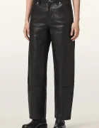 AllSaints pantaloni pentru femei din piele MANTA