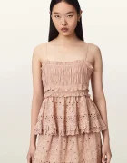 AllSaints top pentru femei cu vâscoză CAMILLE