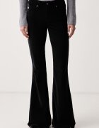 Aniye By pantaloni evazați bell-bottom pentru femei din catifea reiată Jenna