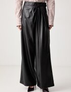 Aniye By pantaloni wide leg pentru femei din imitație de piele Caly