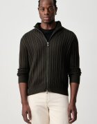 Armani Exchange pulover cu fermoar pentru bărbați cu amestec de lână