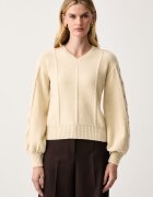 Armani Exchange pulover loungewear pentru femei cu amestec de lână