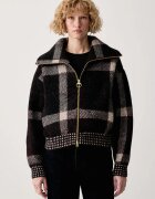 Barbour pulover cu fermoar pentru femei cu lână Carville