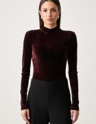 Bardot body pentru femei din velur ROSALIA
