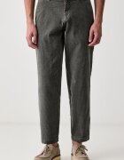 BOSS Orange pantaloni pentru bărbați din catifea reiată Chino_Tapered_N1