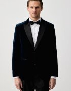 BOSS sacou cu un singur rând de nasturi pentru bărbați din velur H-Hutson-Tux-Pk-264