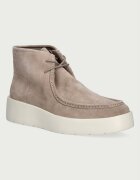 Calvin Klein botine pentru femei din piele întoarsă FLATF LACE UP APR CUT BOOT