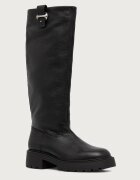 Calvin Klein cizme cu platformă pentru femei din piele CHUNKY HIGH BOOT LTH HDW