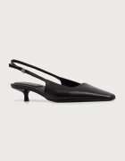 Calvin Klein tocuri din piele KITTEN HEEL SLING PUMP LTH HDW