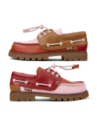 Camper mocasini pentru copii din piele Compas Kids TWS