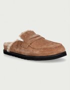 Dune London loafers slip-on pentru femei din piele întoarsă Goldy