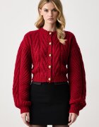 Elisabetta Franchi cardigan pentru femei cu lână de alpaca