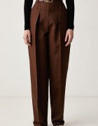 Elisabetta Franchi pantaloni de costum pentru femei din lână