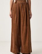 Essentiel Antwerp pantaloni wide leg pentru femei din catifea reiată Kitch