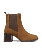 Geox botine cu toc pentru femei din piele întoarsă D WALK PLEASURE 55T
