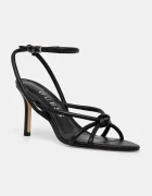 Guess sandale de piele MERLOT