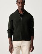 Hackett London pulover cu fermoar pentru bărbați din lână