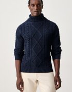 Hackett London pulover cu guler înalt pentru bărbați cu lână merino