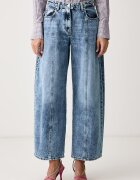 Haveone blugi wide leg pentru femei