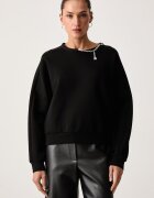 HUGO hanorac oversized pentru femei cu bumbac Denrietta