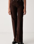 Joop! pantaloni straight pentru femei din catifea reiată