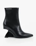 Karl Lagerfeld cizme wedges pentru femei din piele Waverly