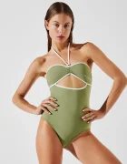 Karl Lagerfeld costum de baie dintr-o bucată