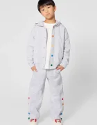 Kenzo Kids hanorac cu fermoar și glugă pentru copii din bumbac