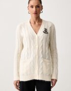 Lauren Ralph Lauren pulover cu fermoar pentru femei cu adaos de lână și mohair