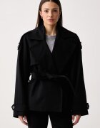 Le Privé trenci scurt pentru femei din bumbac PEGGY JACKET NOIR