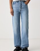 Levi's blugi straight pentru femei RIBCAGE FULL LENGTH RECRAFTED
