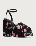 MARC JACOBS sandale cu toc THE BOW PLATFORM HEEL