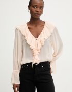Marciano by Guess bluză cu volane pentru femei din vâscoză ADELA