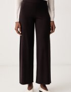 Marella pantaloni wide leg pentru femei cu amestec de lână Emme by