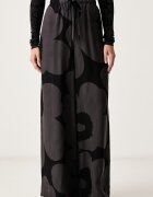 Marimekko pantaloni wide leg pentru femei cu lyocell