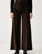 Max&Co. pantaloni wide leg pentru femei cu bumbac CANE