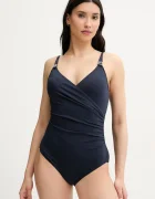MICHAEL Michael Kors costum de baie dintr-o bucată LOGO TRIM SURPLICE ONE PIECE