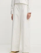 MM by Max Mara pantaloni de bumbac