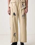 MUNTHE pantaloni pentru femei din bumbac