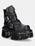 New Rock bocanci pentru femei din piele ITALI NEGRO NOMADA NEGRO ORIFICIO