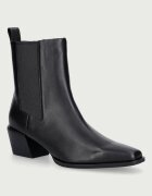 Nokwol botine pentru femei din piele Dusi Black Leather