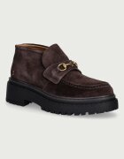 Nokwol pantofi pentru femei din piele Pippa Brown Suede