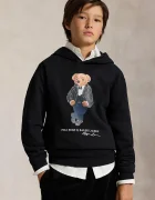 Polo Ralph Lauren hanorac cu glugă pentru copii cu bumbac