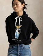 Polo Ralph Lauren hanorac cu glugă pentru femei cu bumbac